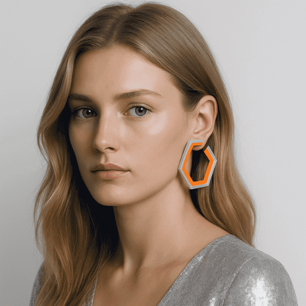 Pendientes Hexágono