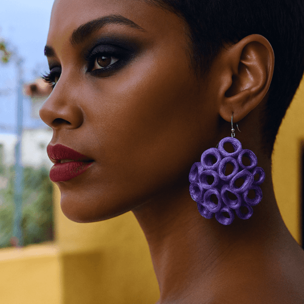 fire coral earrings