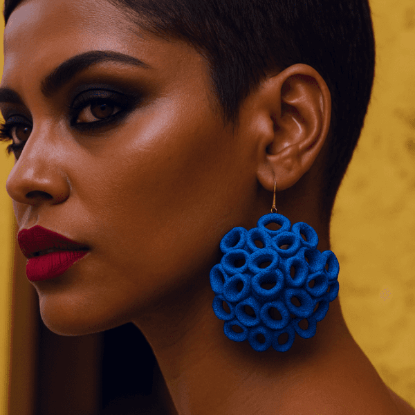 fire coral earrings
