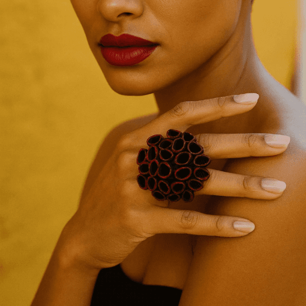 Anillo coral de fuego - Black&Red