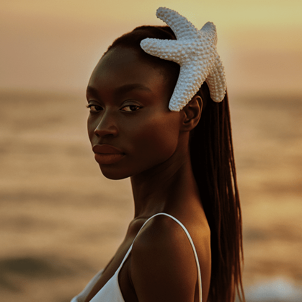 Tocado Estrella de mar fuego y hielo