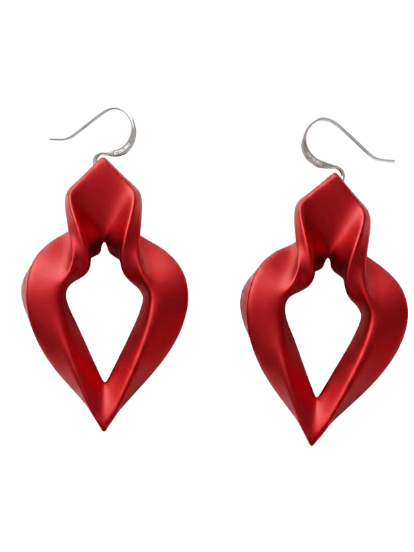 Designer earrings. Sustainable fashion accessories for women