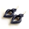 Designer earrings. Sustainable fashion accessories for women