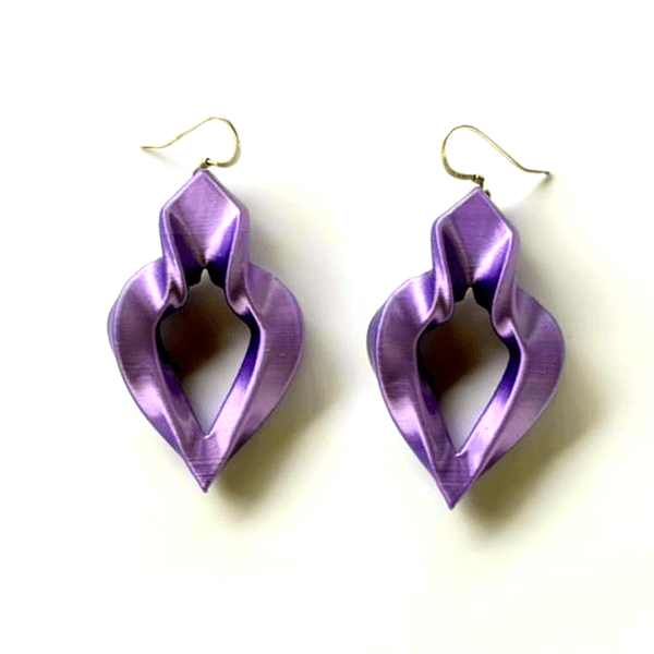 Designer earrings. Sustainable fashion accessories for women