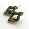Designer earrings. Sustainable fashion accessories for women