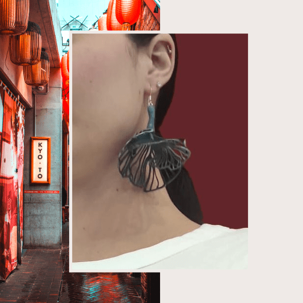 Moritake : Boucles d'oreilles papillon