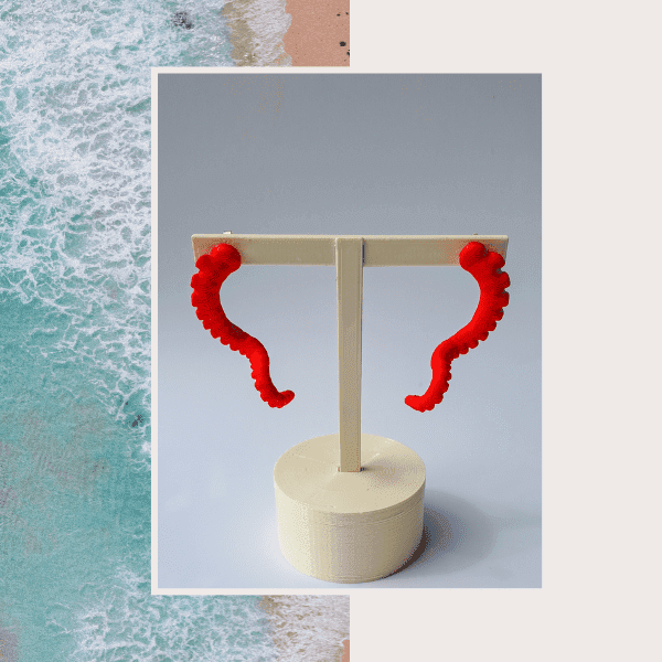 Pendientes tentáculo pulpo autumn