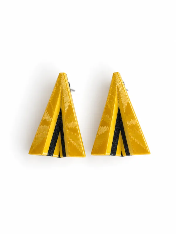 Paper airplane shaped earring for festivals, ultra-lightweight summer accessory on sale.