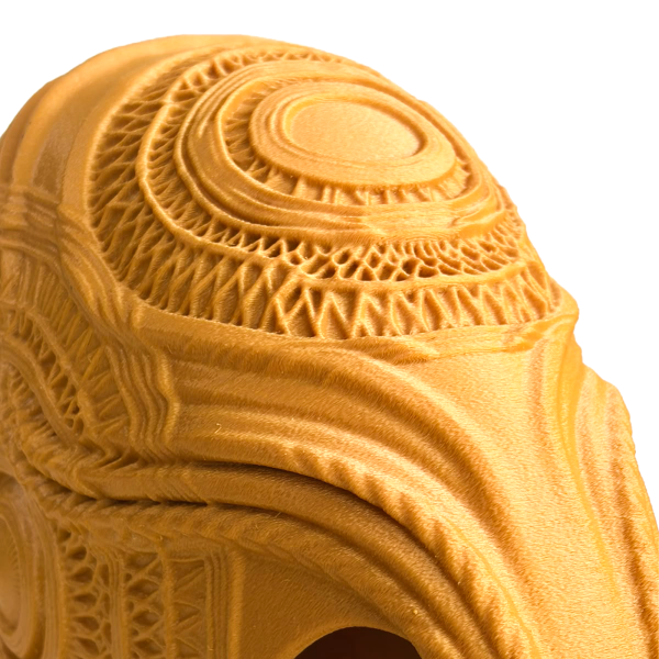 Detalle de textura de fibra vegetal rígida en el bolso lujo Serendipia de GalloBuey.