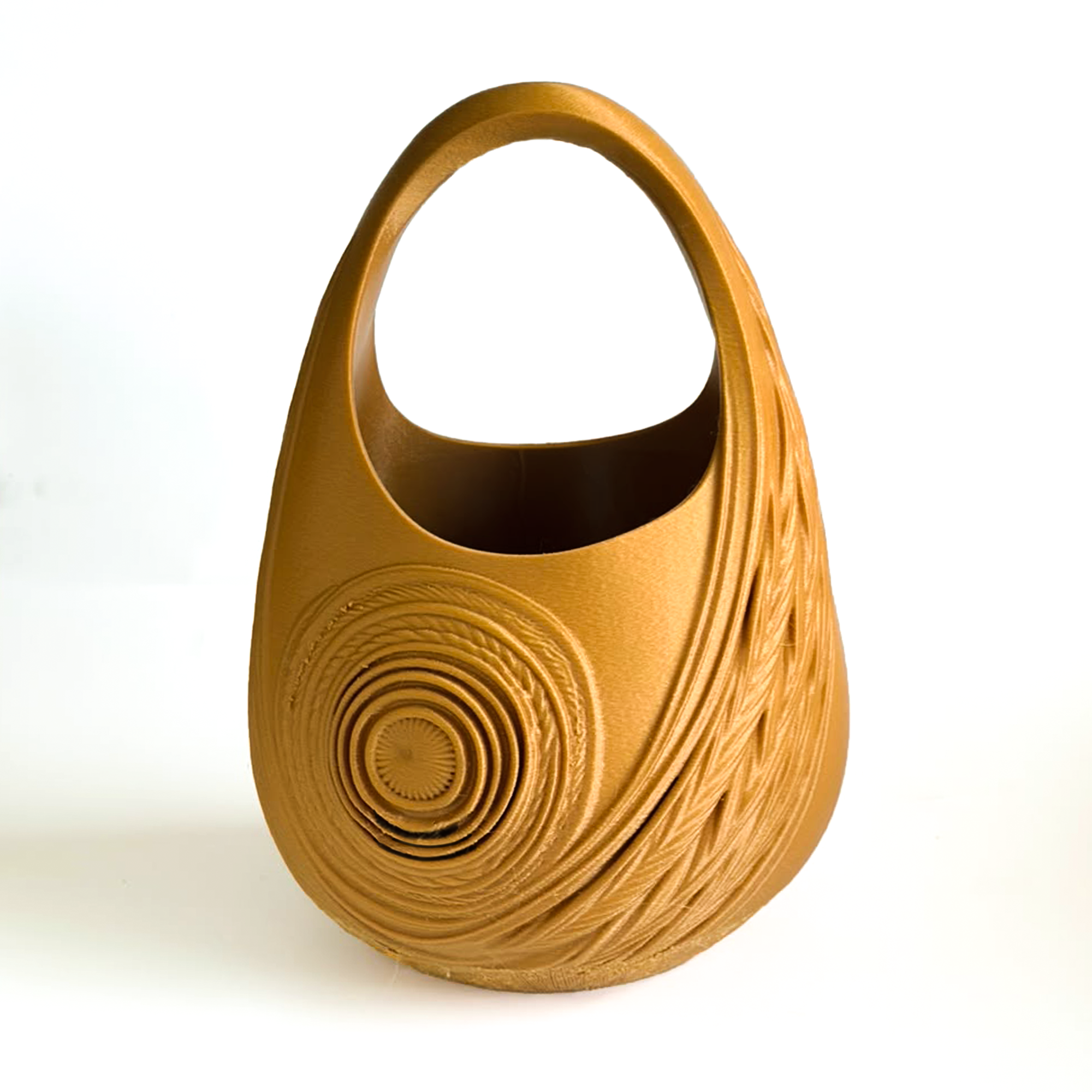 Bolso de Lujo Anea – Impresión 3D en Ocre Dorado | GalloBuey